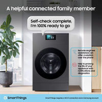 Samsung Series 9 Large Capacity WD18DB8995BZT1 18kg / 11kg Washer Dryer, A Rated in Dark Steel thumbnail 8