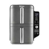 Ninja Double Stack XL Air Fryer, Vertical Dual Drawer AirFryer with 4 cooking levels, 2 Drawers and 2 Racks, Space Saving Design, 9.5L Capacity, 6 Cooking Functions, 8 Portions, Grey SL400UK thumbnail 1
