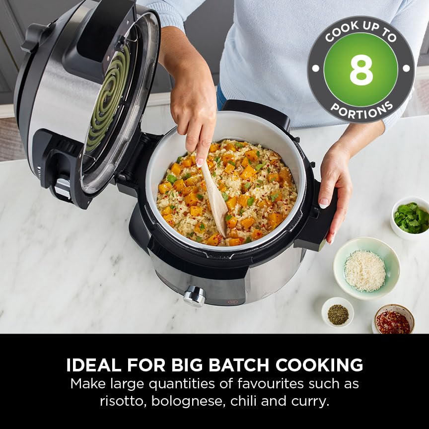 Ninja Foodi MAX 15-in-1 SmartLid Multi-Cooker 7.5L [OL750UK] Smart Cook System, Digital Cooking Probe, Electric Pressure Cooker, Air Fryer — image 6
