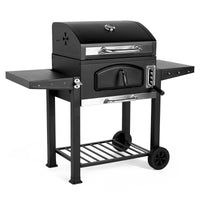 VonHaus BBQ, Charcoal Barbecue, Portable BBQ Use Anywhere In Your Garden, For Grilling Meat, Fish & Vegetables, With Side Tables & Temperature Gauge For The Perfect Barbecue Every Time thumbnail 1