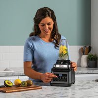 Ninja 3-in-1 Food Processor & Blender with 5 Automatic Programs: Blend, Max Blend, Chop, Mix, Puree, 1.8L Bowl, 2.1L Jug, 700ml Cup, 1200W, Dishwasher Safe Parts, Auto-iQ, Black BN800UK thumbnail 6