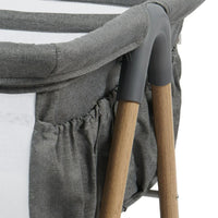 Puggle Dreamy Twin Bedside Crib - Safe Co-Sleeping For Twin Newborns Keeps Both Babies Close By Your Side thumbnail 5