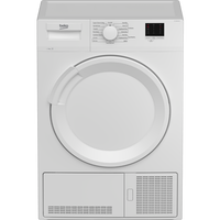 Beko DTLCE80041W 8kg Condenser Tumble Dryer White thumbnail 1