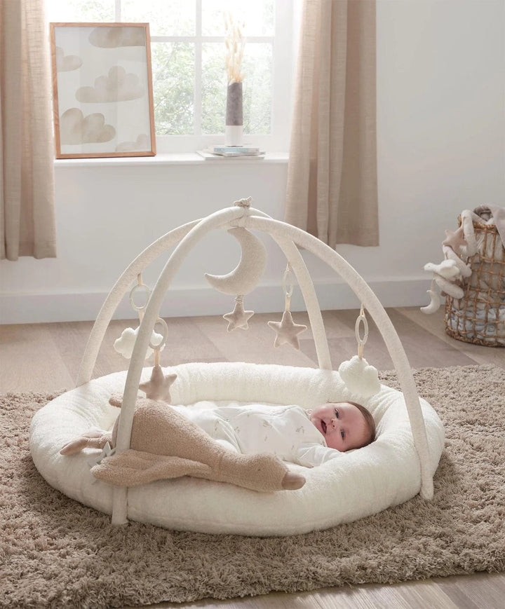 Mamas and Papas Playmat and Gym Welcome to the World Duckling - Quilted Faux Fur Base with Hanging Musical Toy — image 10