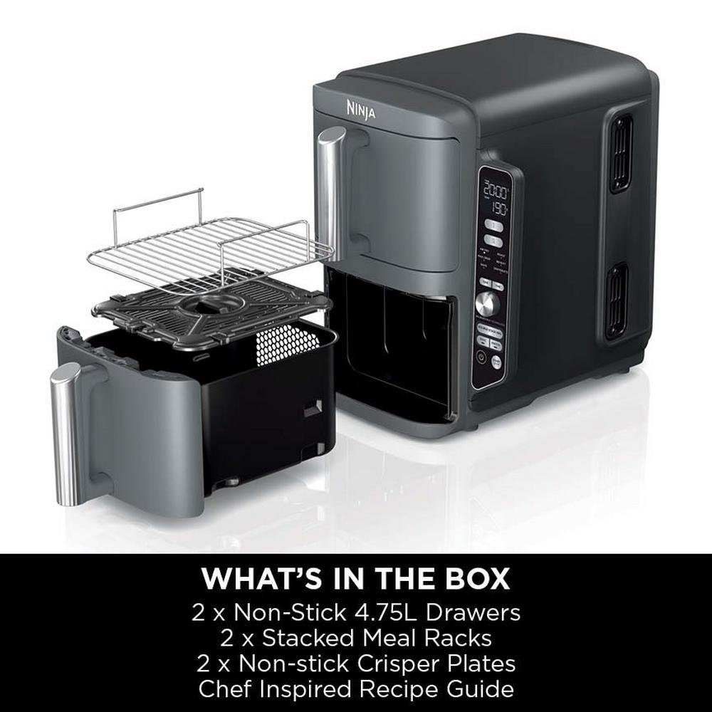 Ninja Double Stack XL 2-Drawer 9.5L Air Fryer Grey SL400UK — image 2