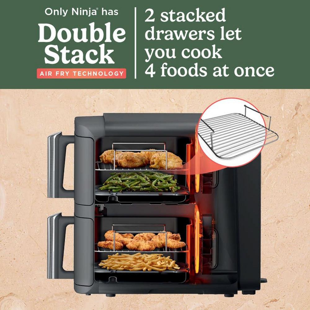 Ninja Double Stack XL 2-Drawer 9.5L Air Fryer Grey SL400UK — image 5