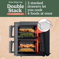 Ninja Double Stack XL 2-Drawer 9.5L Air Fryer Grey SL400UK thumbnail 5