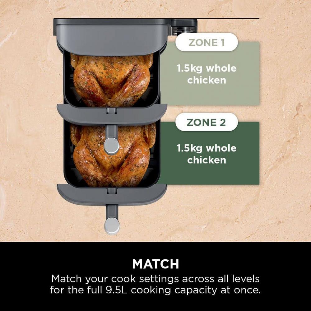 Ninja Double Stack XL 2-Drawer 9.5L Air Fryer Grey SL400UK — image 10