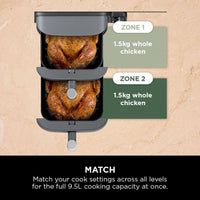 Ninja Double Stack XL 2-Drawer 9.5L Air Fryer Grey SL400UK thumbnail 10